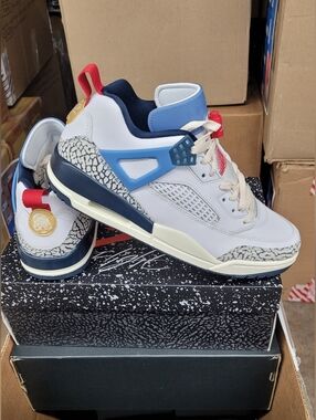 AIR JORDAN SPIZIKE LOW CEMENT "MOTION PACK" MEN'S US SZ 13 BRAND NEW IN BOX